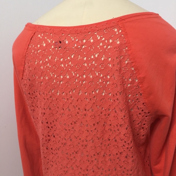 Coral Lace Sweatshirt - Picture 6 of 8